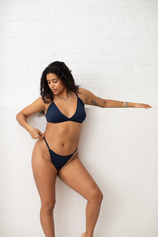 All Aboard! Organic Cotton Adjustable String Thong