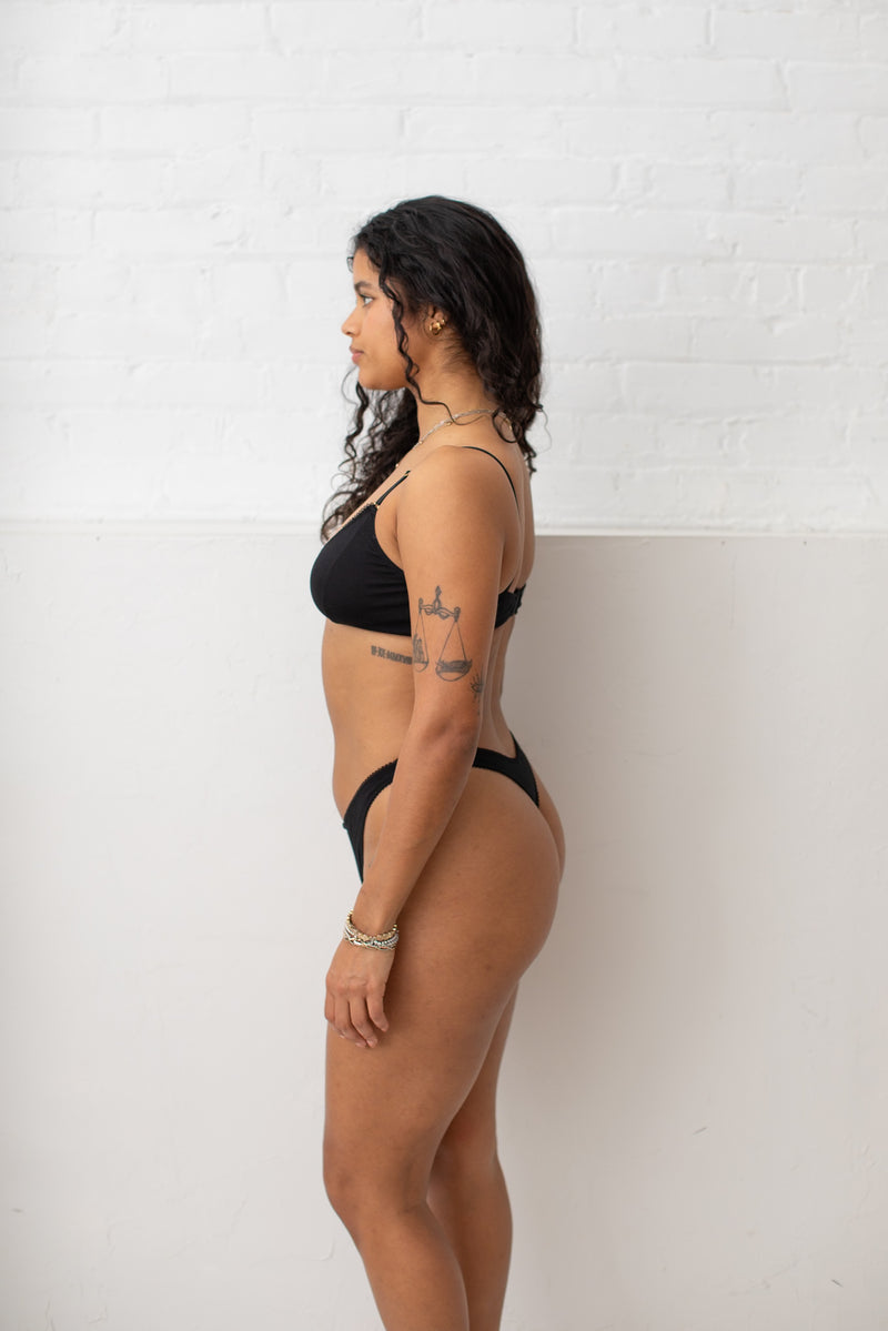 Onyx Organic Cotton Signature Bralette