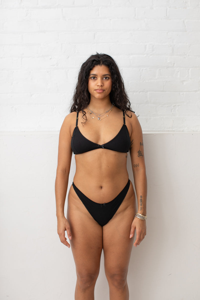 Onyx Organic Cotton Signature Bralette